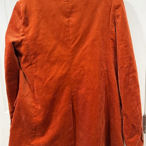 Gorgeous Spice Orange Corduroy Blazer 14 Tall - Picture 5 of 5